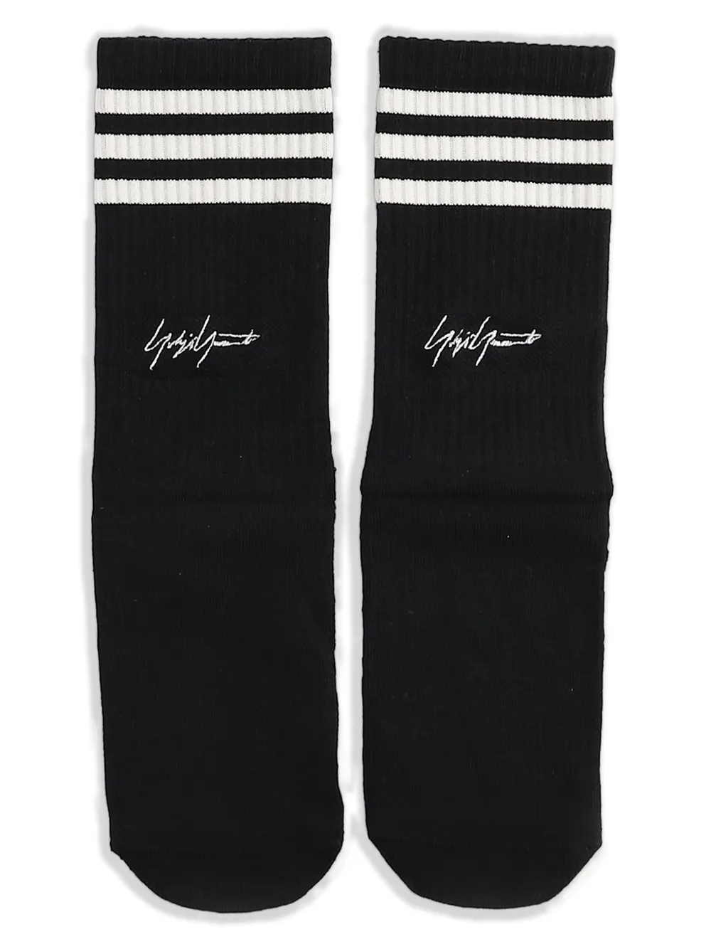 Y-3 logo-embroidered socks Zwart