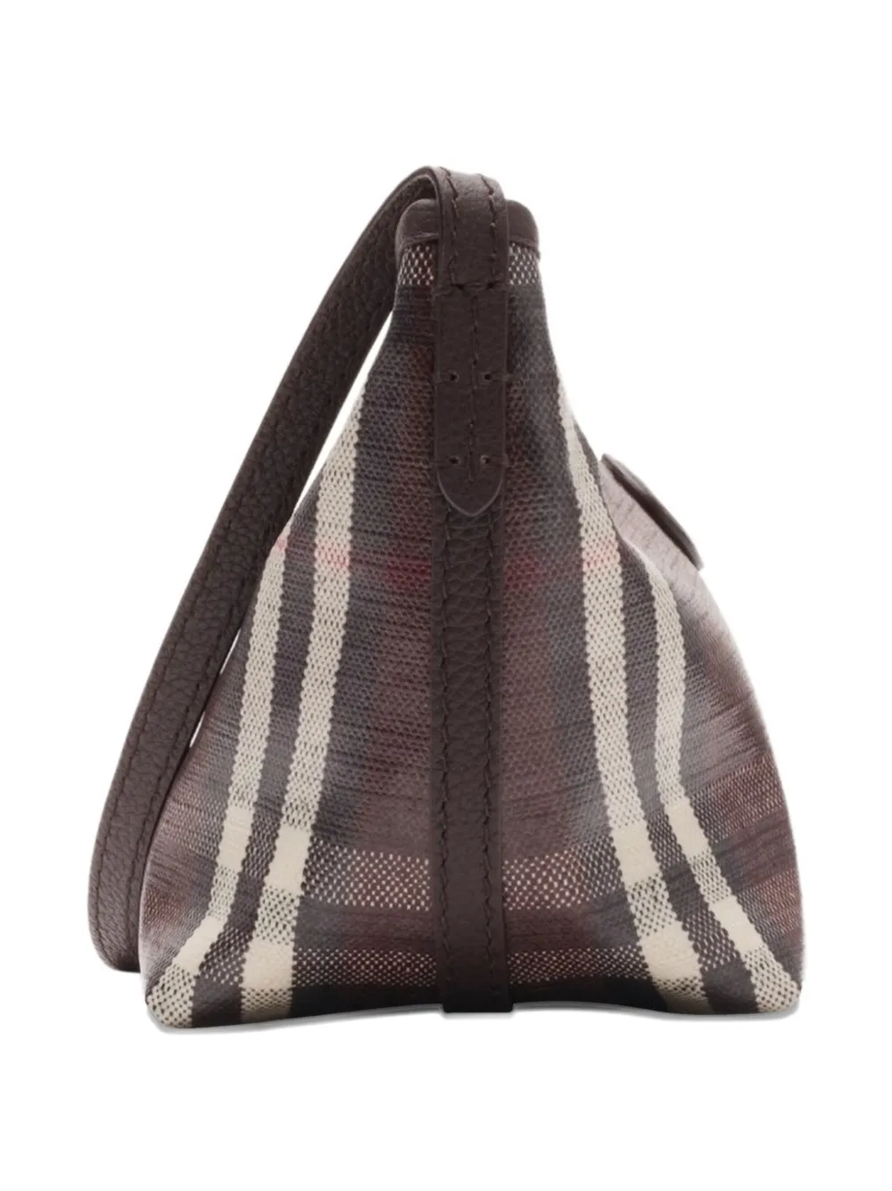 Burberry Highlands leren schoudertas Bruin
