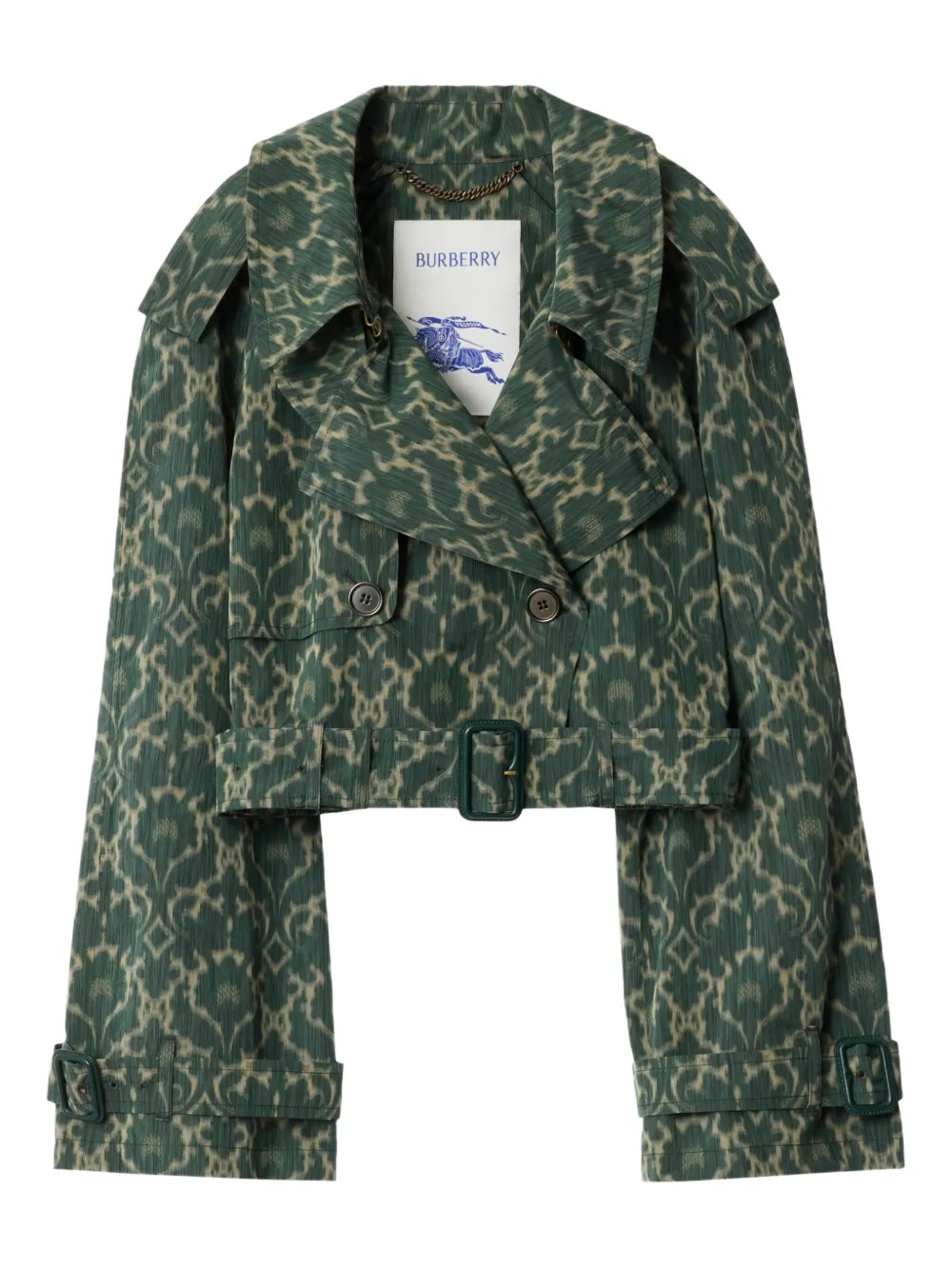 Burberry Jack met print Groen
