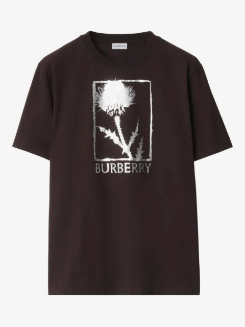 Burberry Thistle metallic-logo T-shirt