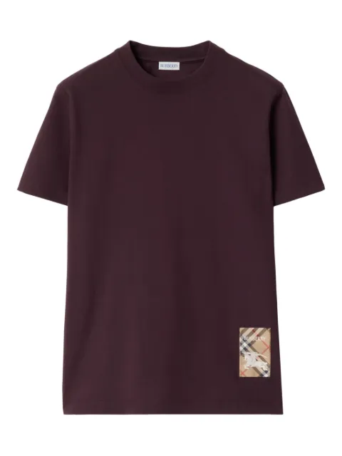 Burberry check-label cotton T-shirt