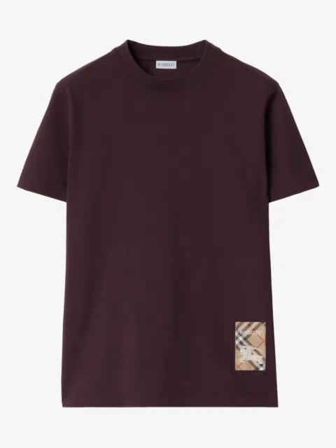 Burberry Check label cotton T-shirt