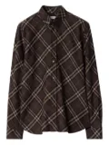Burberry relaxed-fit check cotton shirt - Brown