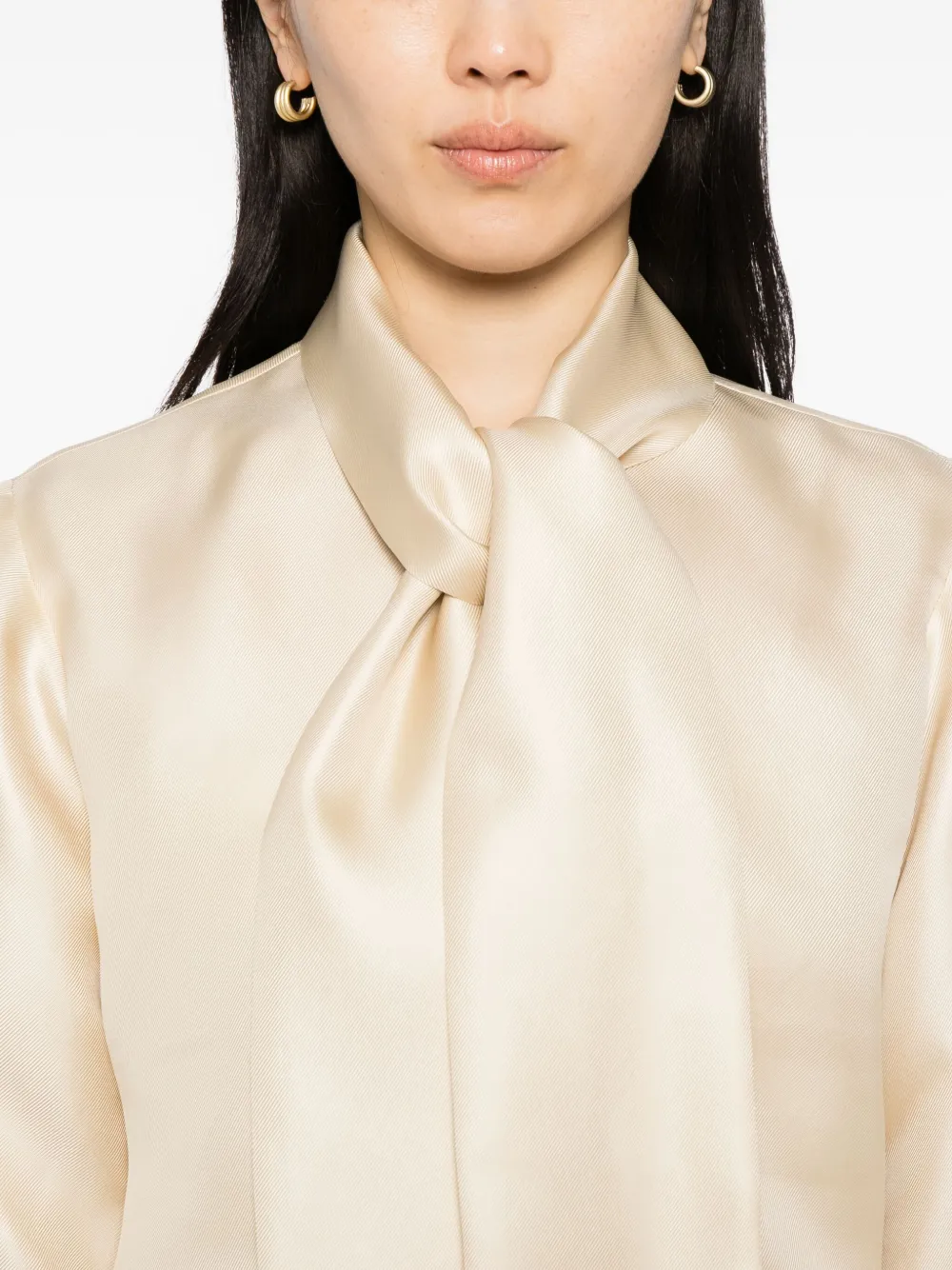 Martin Grant Silk Shirt In Neutral