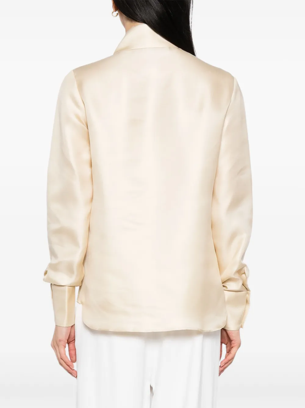 Martin Grant Silk Shirt In Neutral