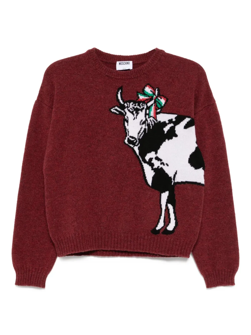 Moschino Shetland Wool Jumper In Multi