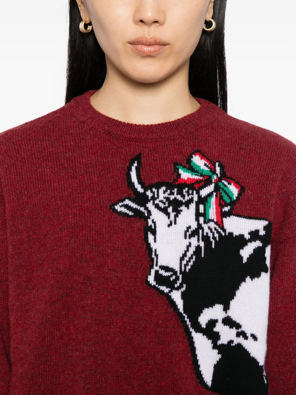 Moschino Shetland Wool Jumper In Multi