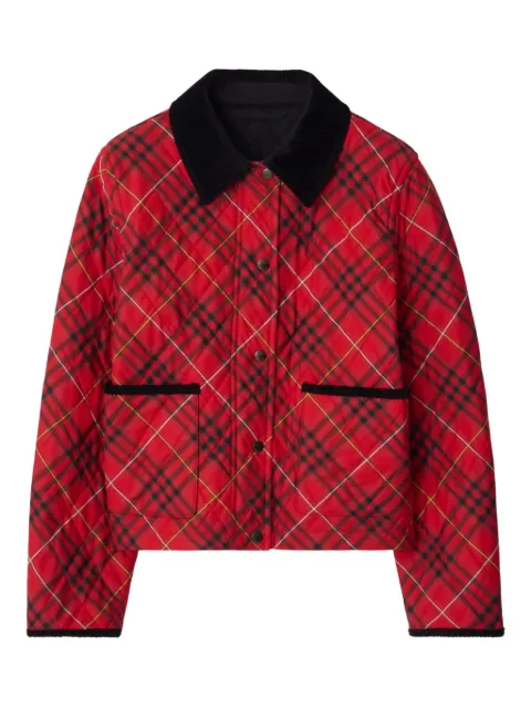 Burberry check quilted jacket