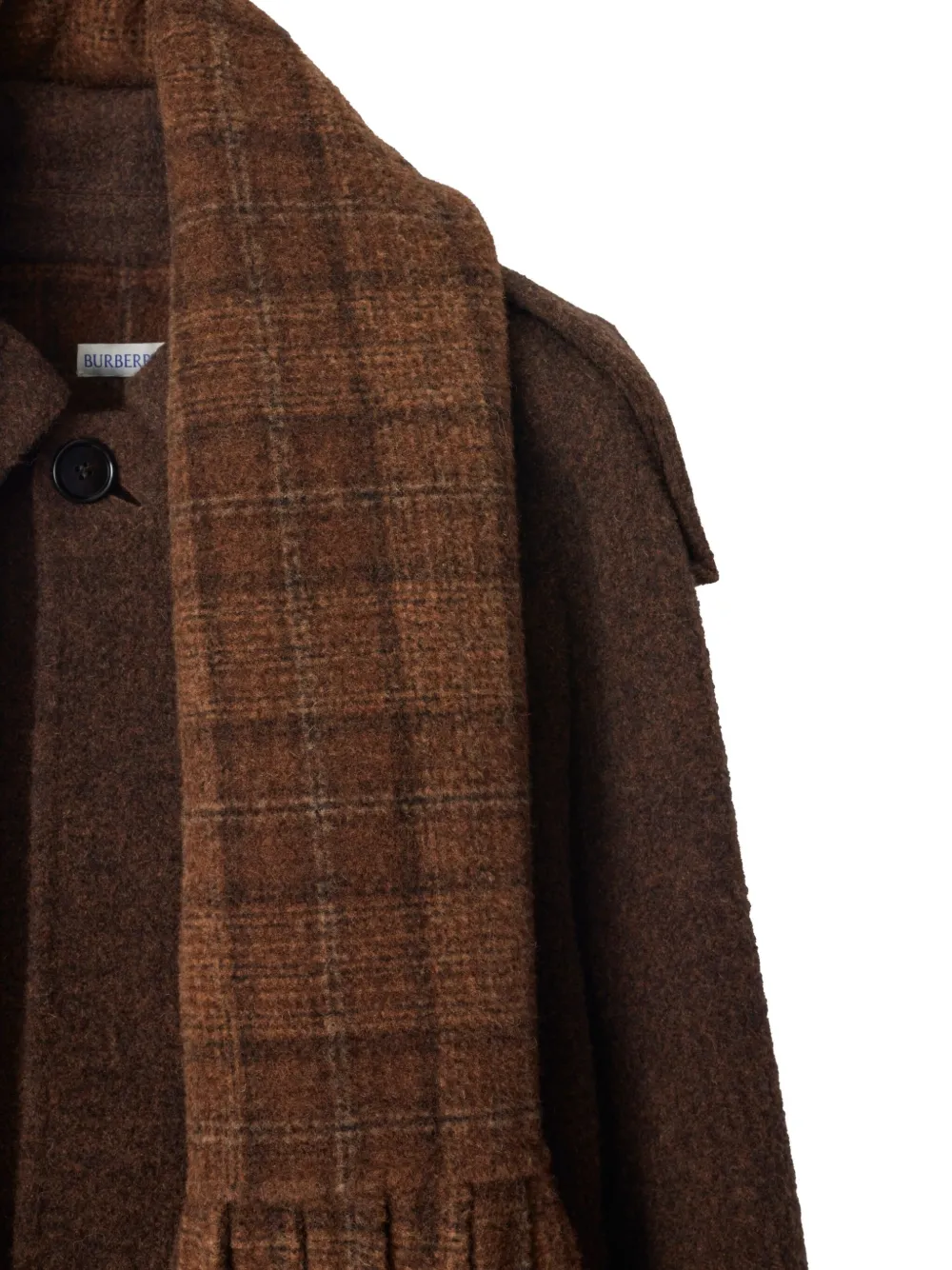 Burberry detachable-scarf button-closure jacket | Shirt Jackets | Image 2