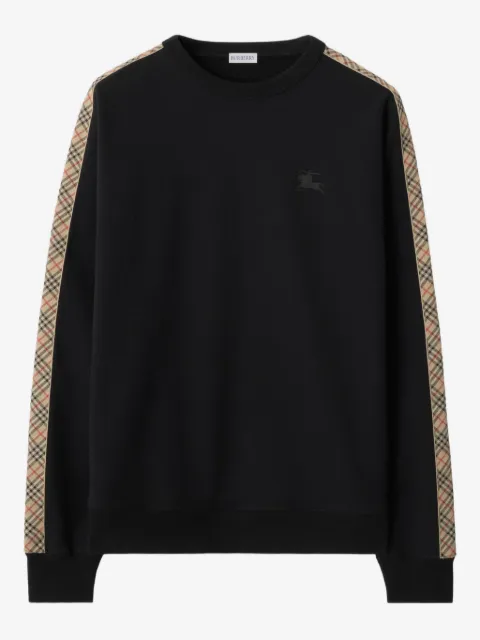 Burberry sudadera con ribete Check