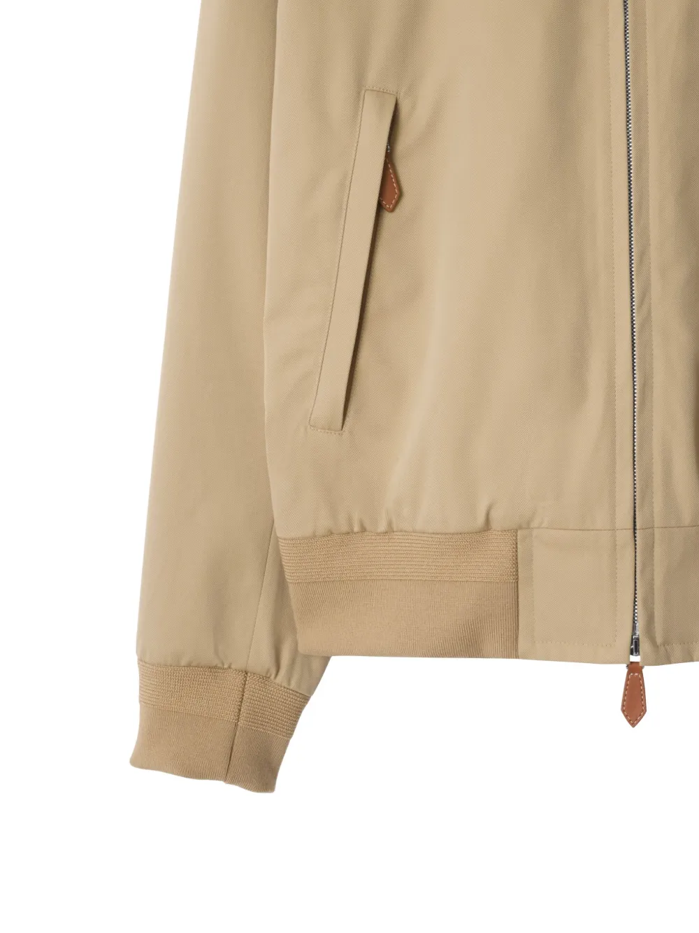 Burberry Jack met kraag en lange mouwen Beige