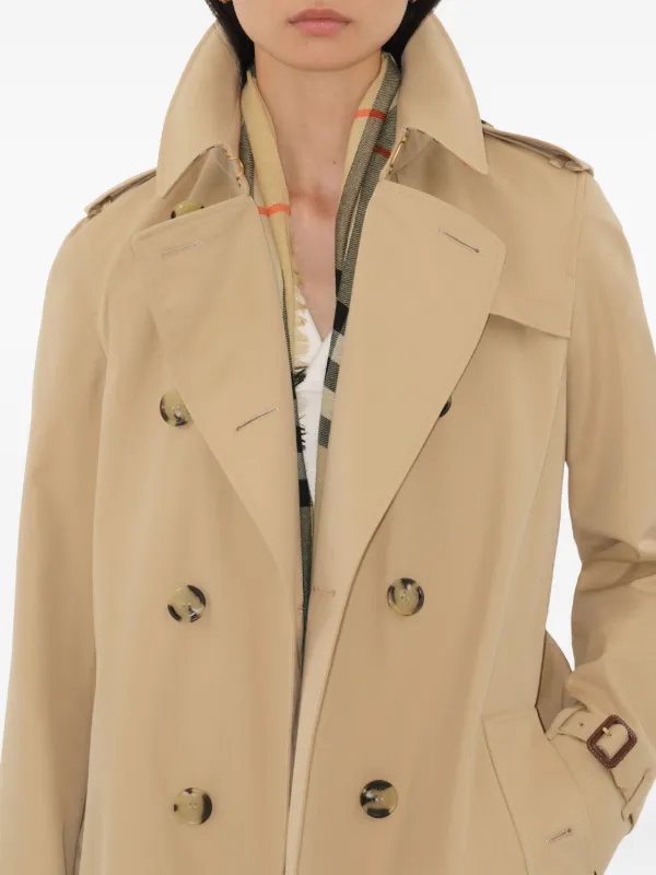 Burberry ベージュ ダブルブレスト トレンチコート Burberry ダブルブレスト トレンチコート | ブラウン | FARFETCH JP