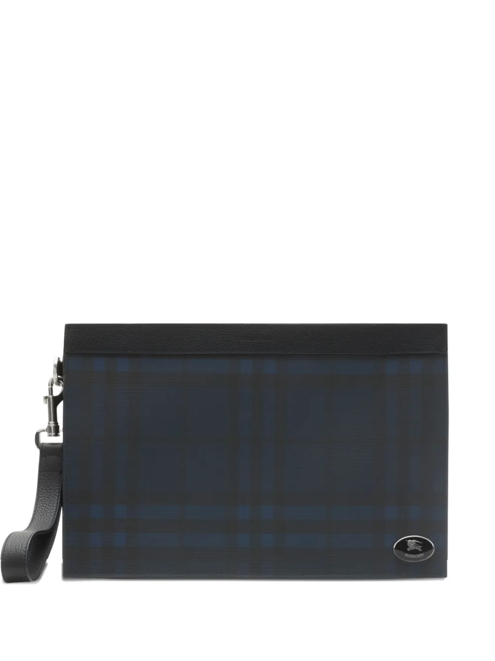 Burberry Clutch a quadri - Blu