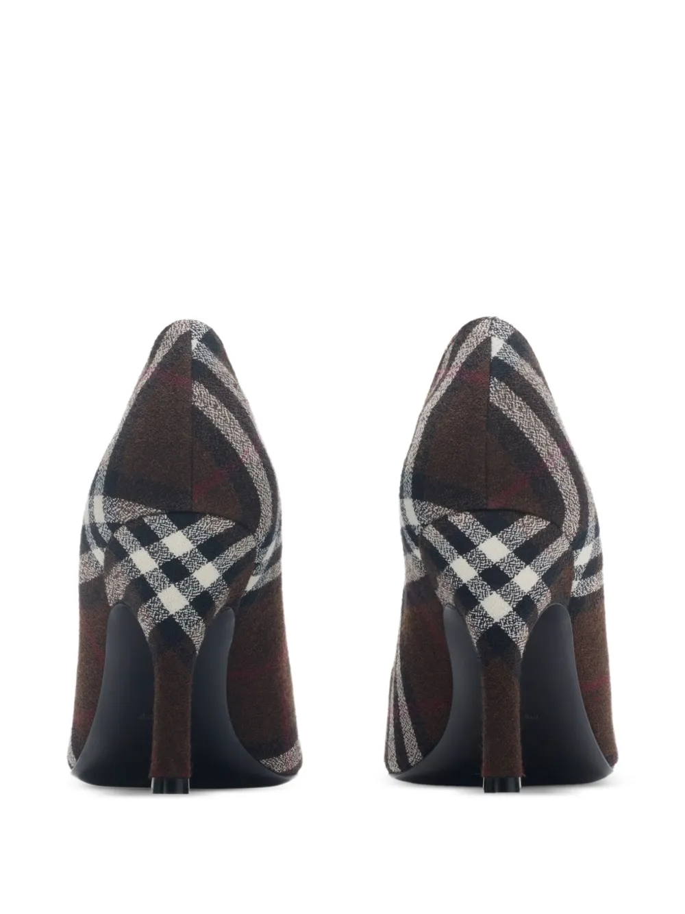 Burberry Check Dame Pumps In Brown