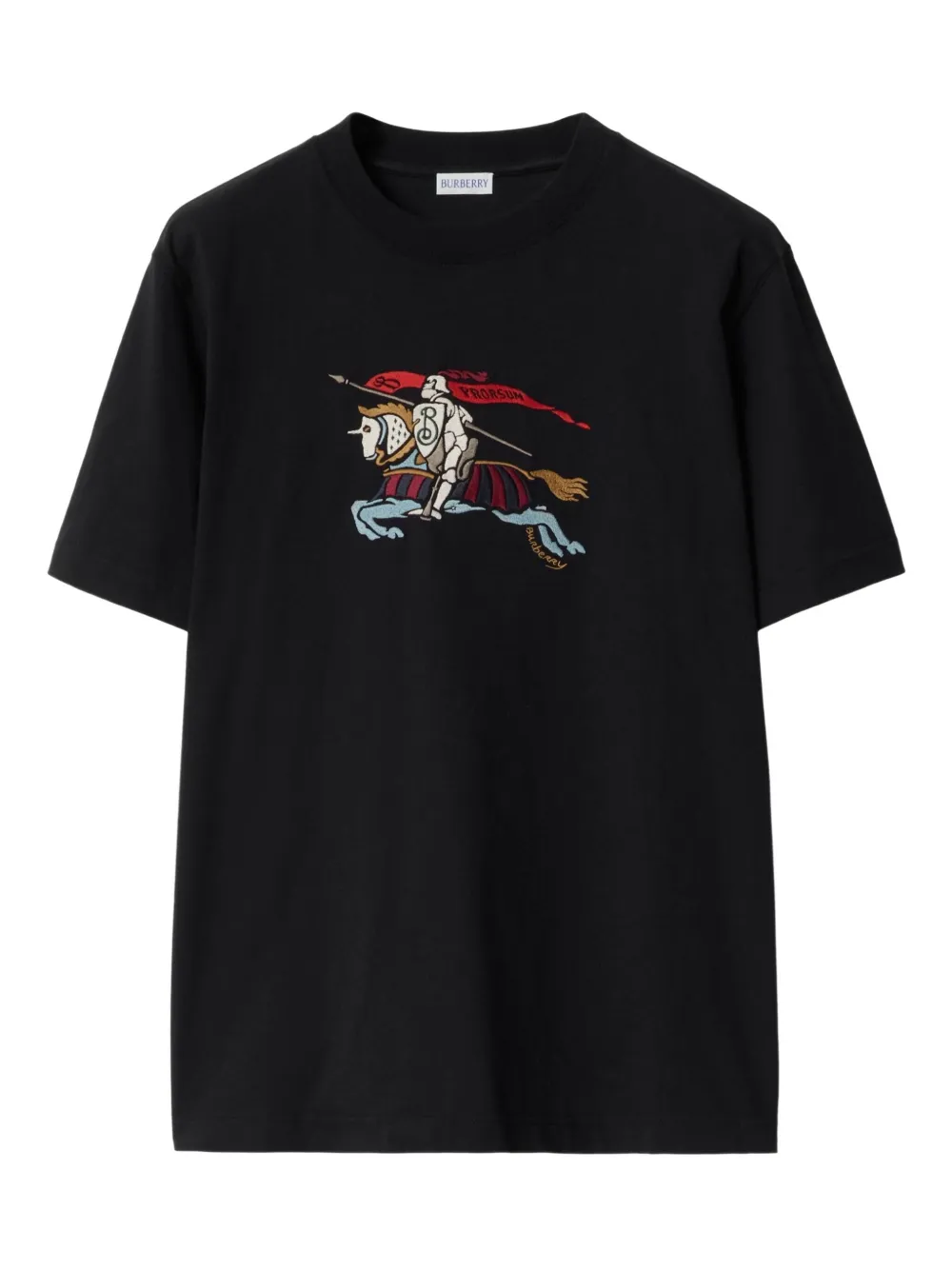 Burberry playera con bordado Equestrian Knight | negro | Image 1