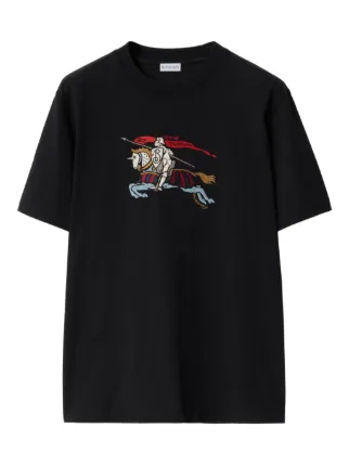 Burberry Equestrian Knight Tシャツ | ブラック | FARFETCH JP