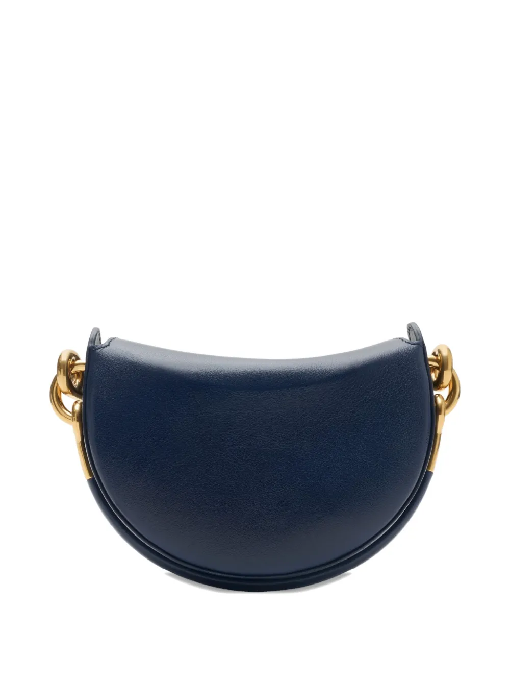Burberry Leren halvemaanvormige clutch - Blauw