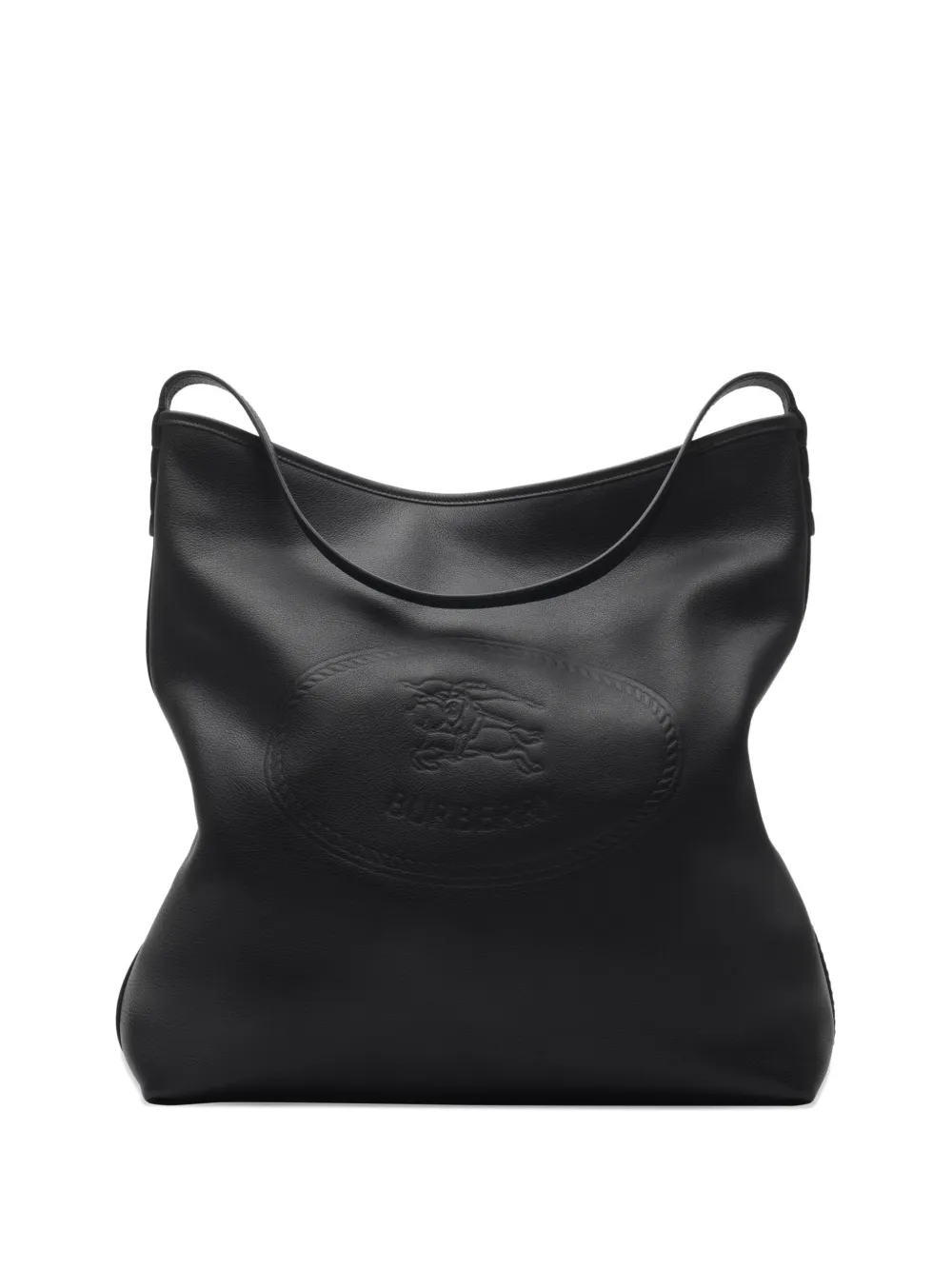 Burberry Highlands logo-debossed shoulder bag - Black