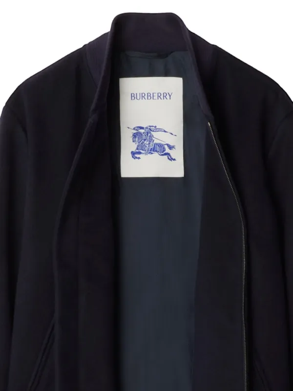 Burberry equestrian-knight Bomber Jacket | Blue | FARFETCH
