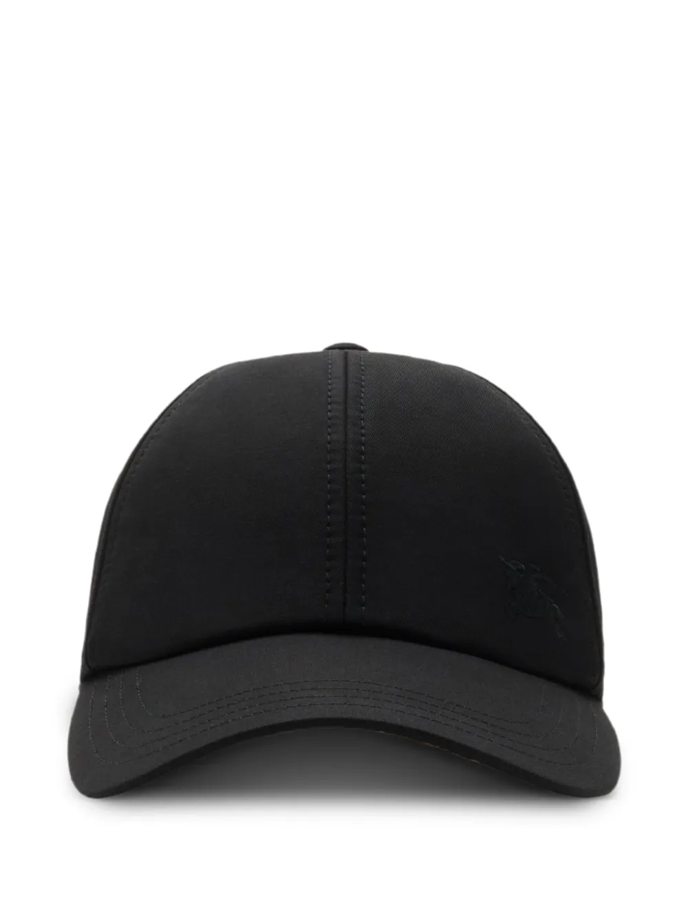 Burberry Equestrian Knight gabardine baseball cap | Black | Image 1