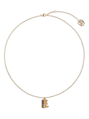 Burberry frog-charm Chain Necklace | Gold | FARFETCH