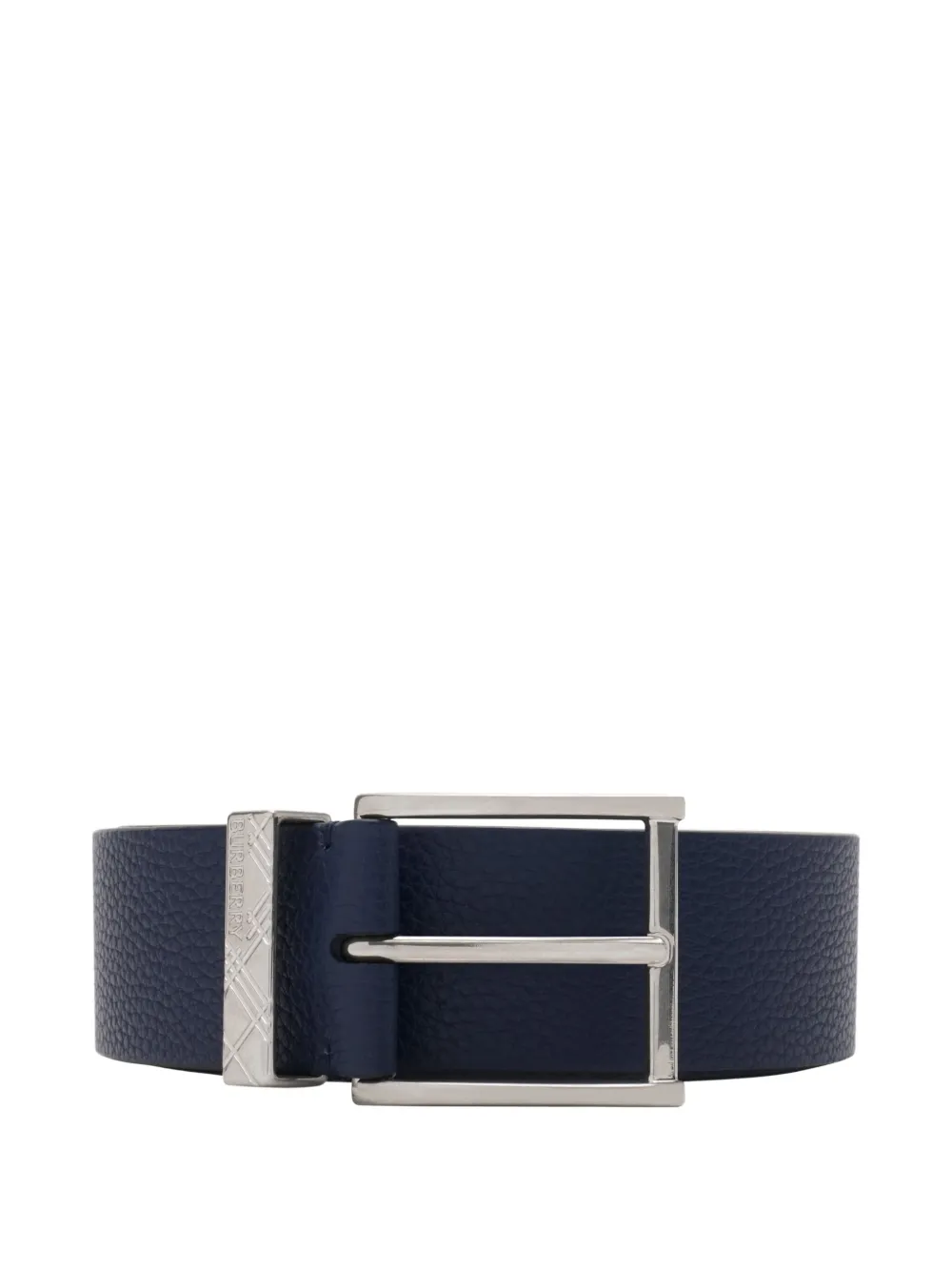 Burberry Cintura in pelle a quadri - Blu