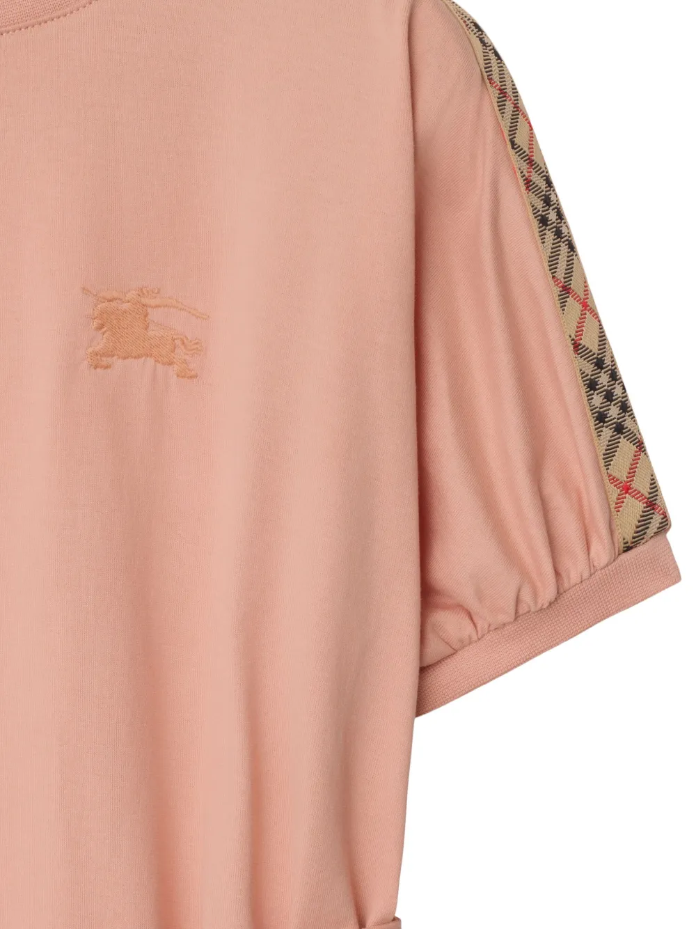 Burberry Kids Jurk met Equestian Knight-patroon Roze