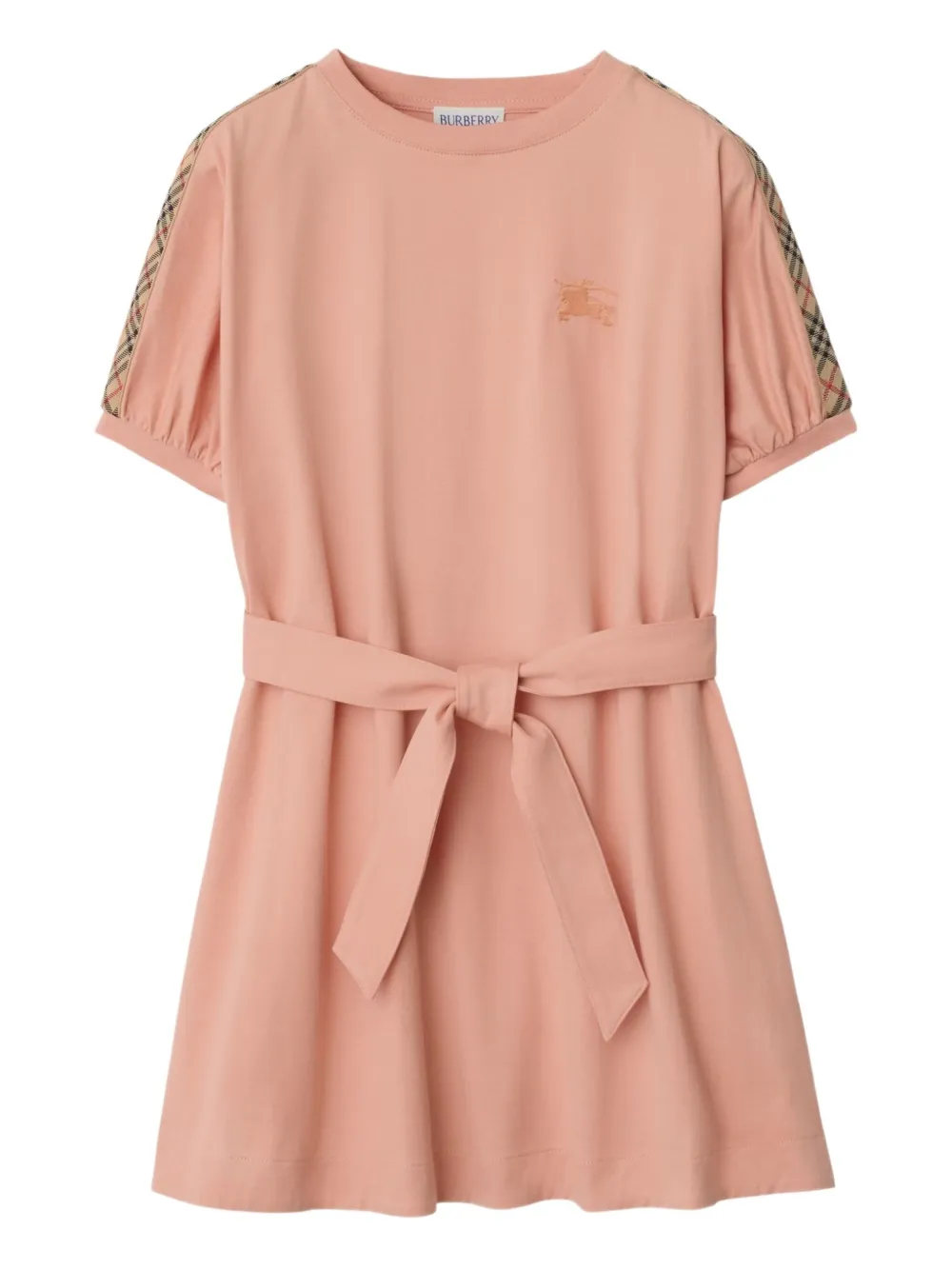 Burberry Kids Jurk met Equestian Knight-patroon Roze