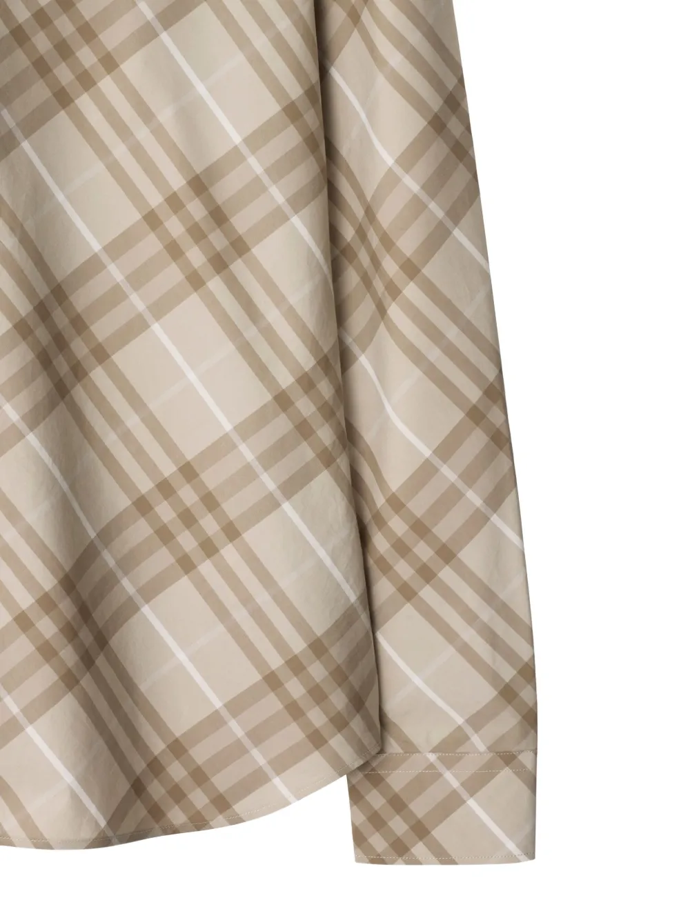 Burberry Geruit katoenen blouse Beige