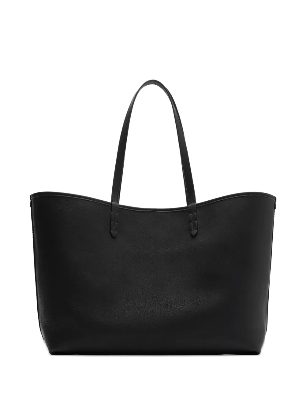 Burberry Highlands leren shopper met logo-reliëf - Zwart