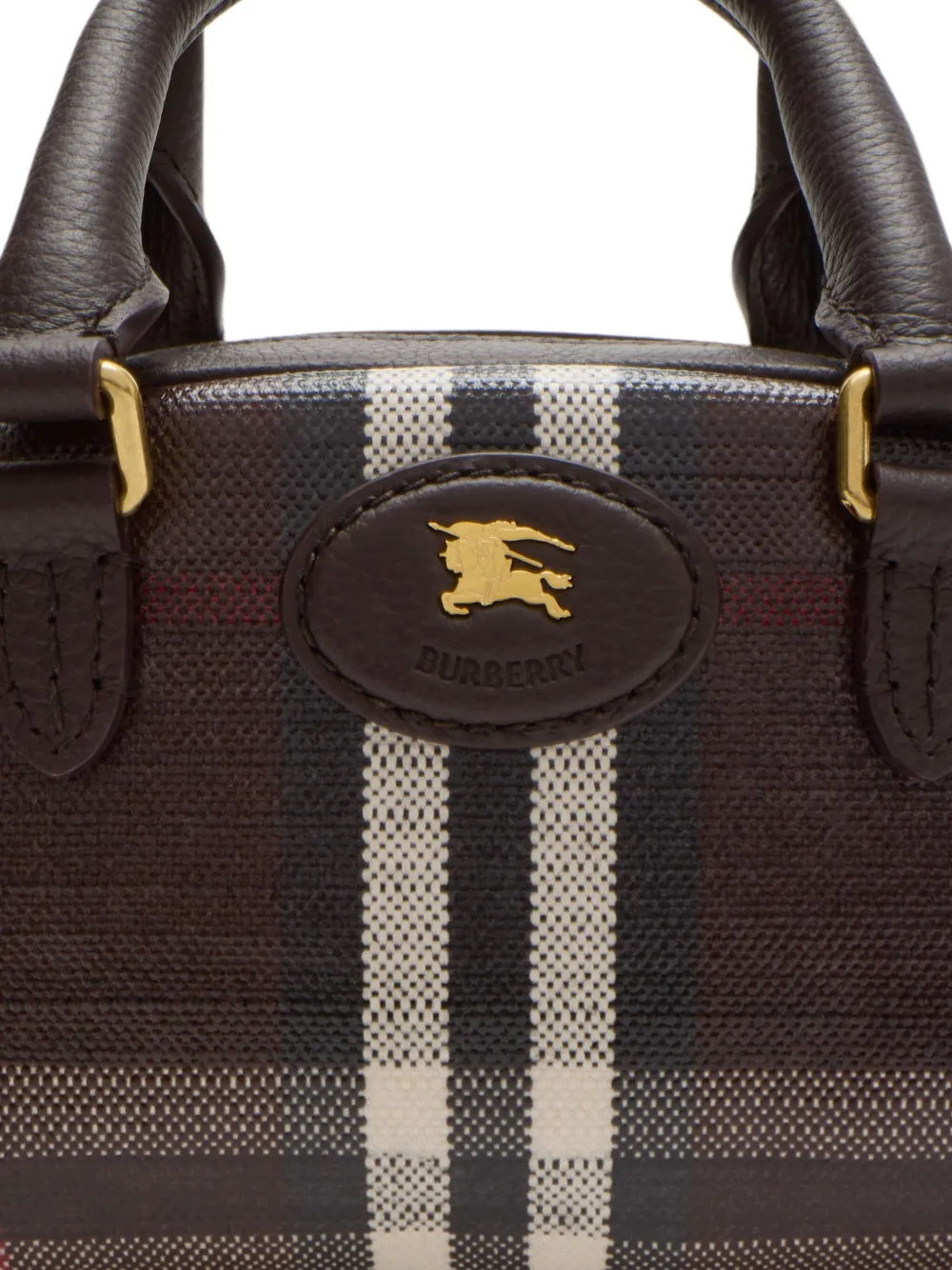 Burberry Highlands geruite mini-tas Zwart