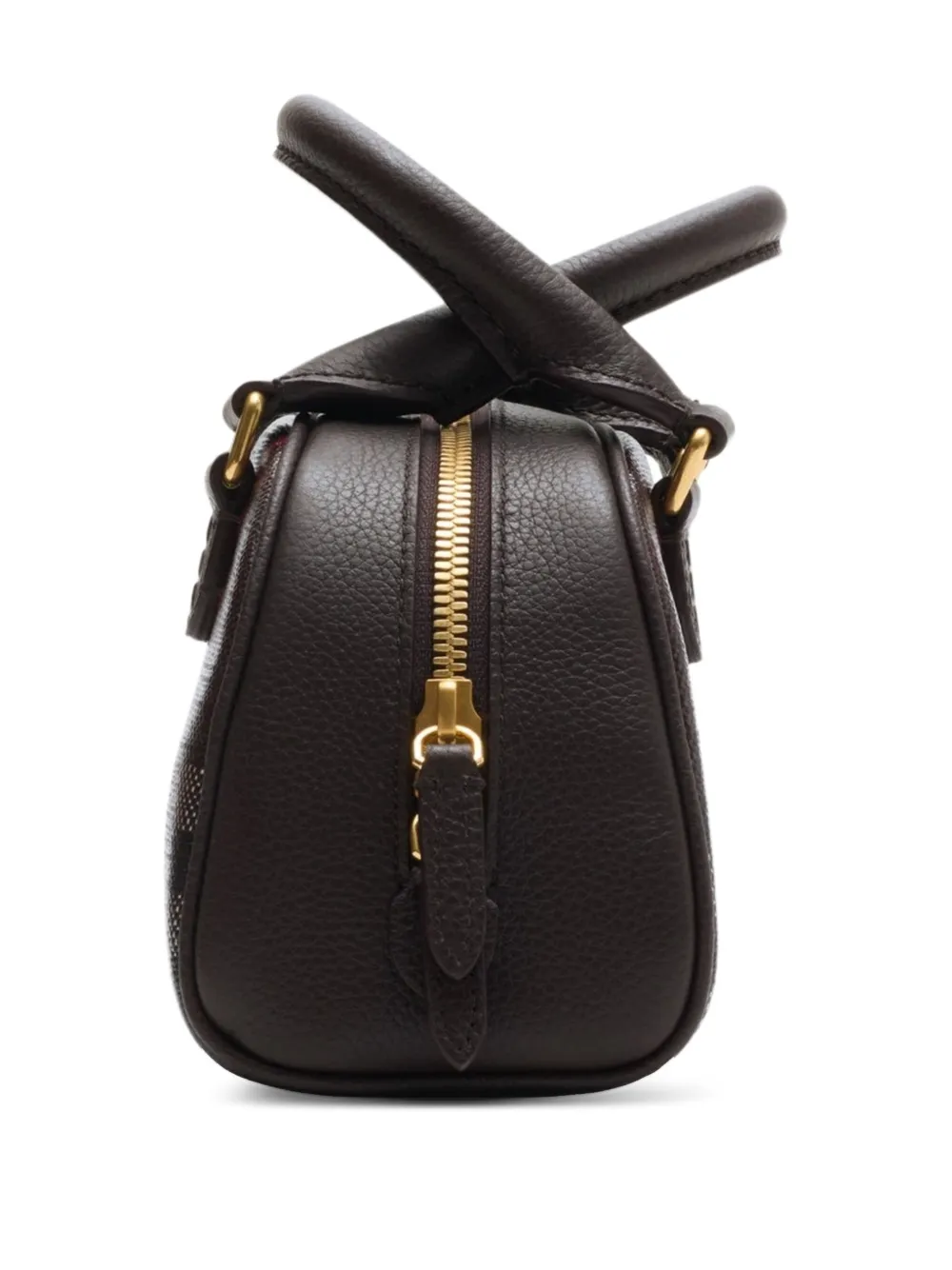 Burberry Highlands geruite mini-tas Zwart