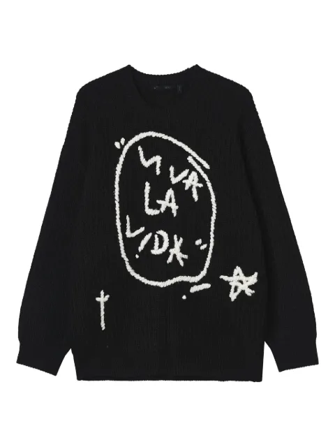 FIVE CM ribbed-knit crew-neck sweater 