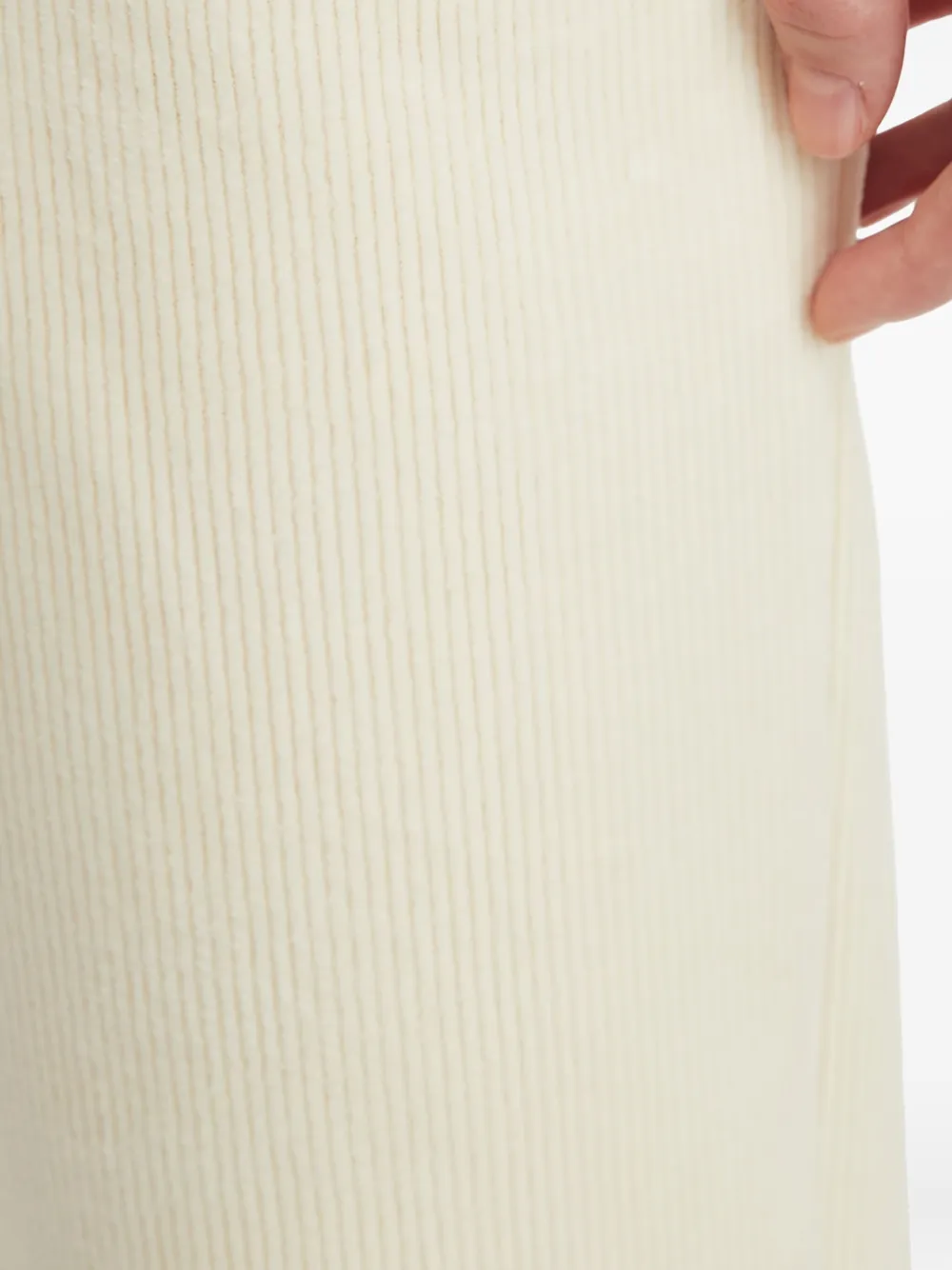 Chocoolate Ribbed Track Pants In White
