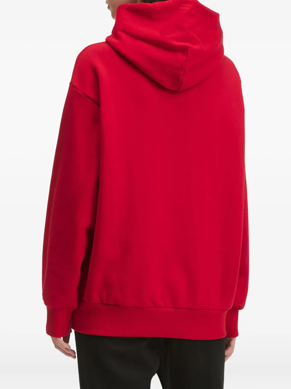 Chocoolate Appliqué-embellished Hoodie In Red