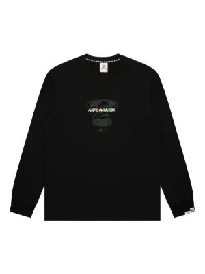 AAPE BY *A BATHING APE® long-sleeve T-shirt | Black | FARFETCH