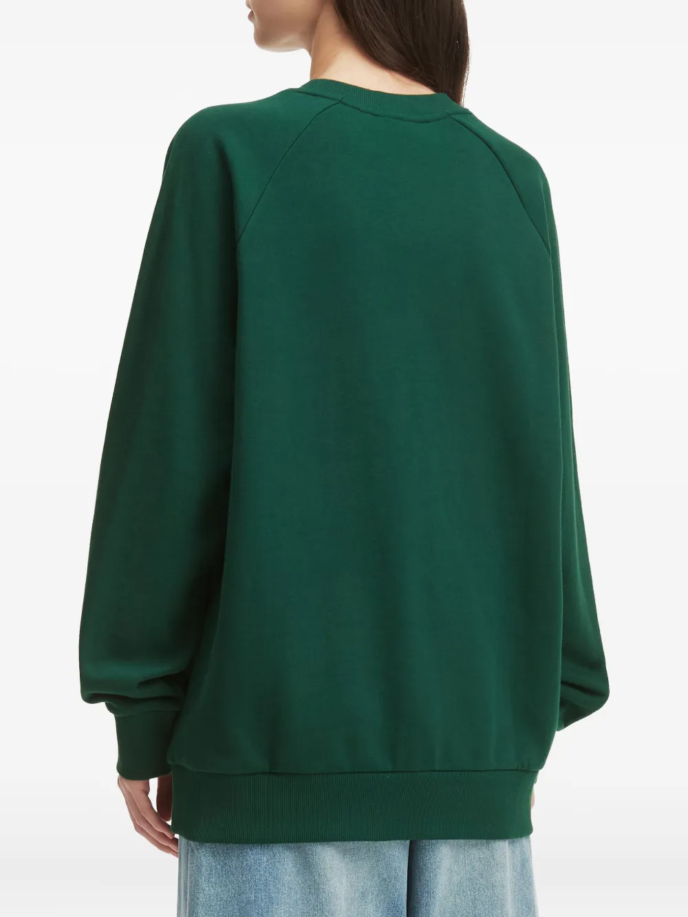 Chocoolate Raglan-sleeve Logo Sweatshirt In Green