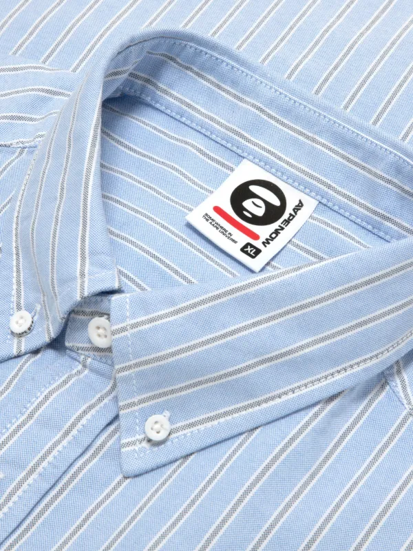 AAPE BY *A BATHING APE® ストライプ シャツ | ブルー | FARFETCH JP