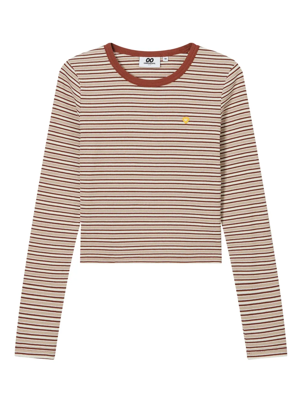 CHOCOOLATE striped long-sleeve T-shirt | Orange | Image 1