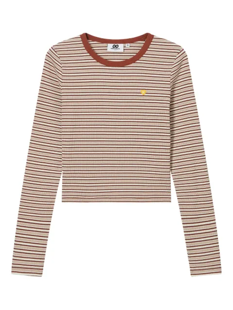 CHOCOOLATE striped long-sleeve T-shirt