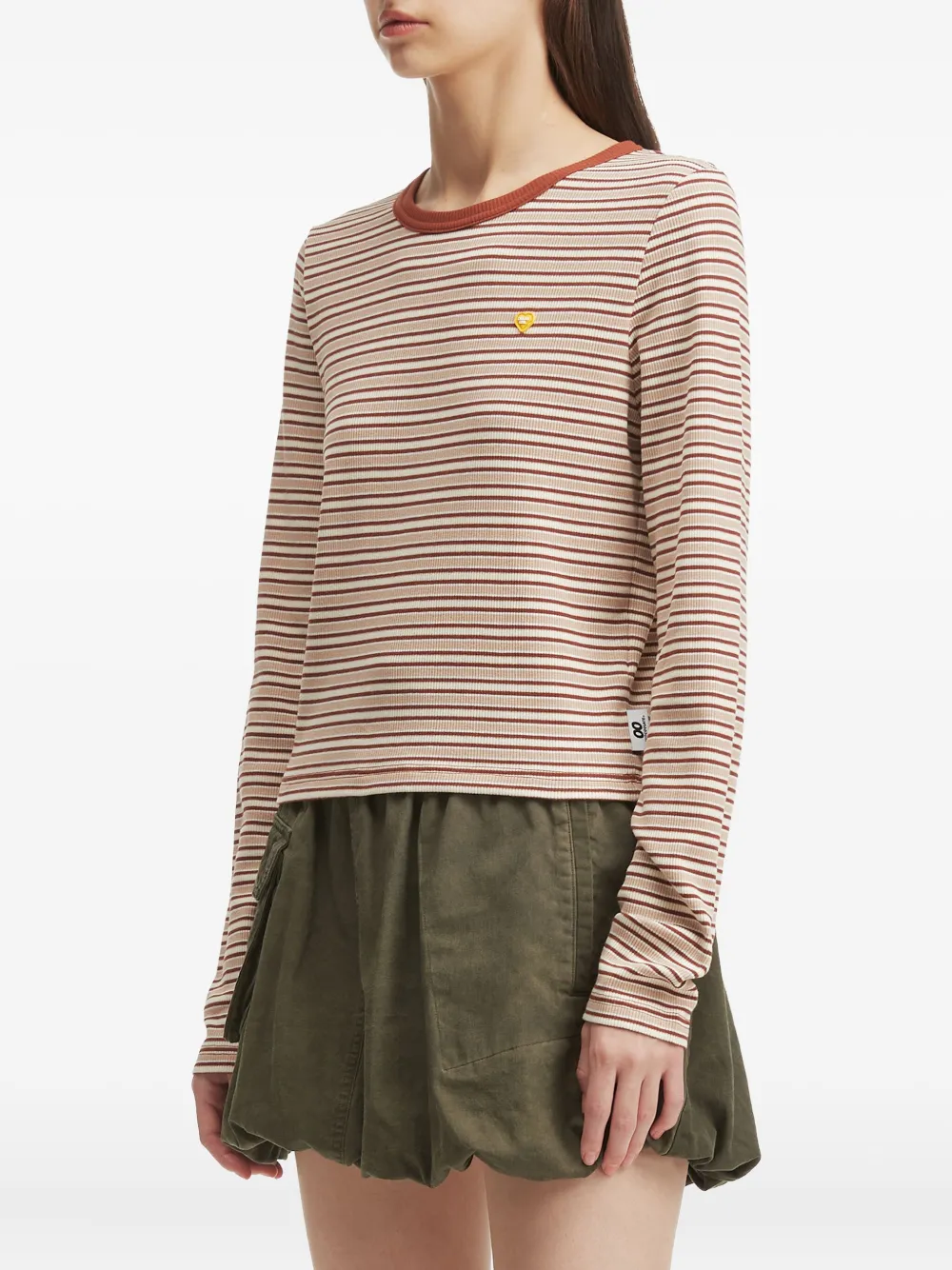 CHOCOOLATE Gestreept T-shirt Oranje