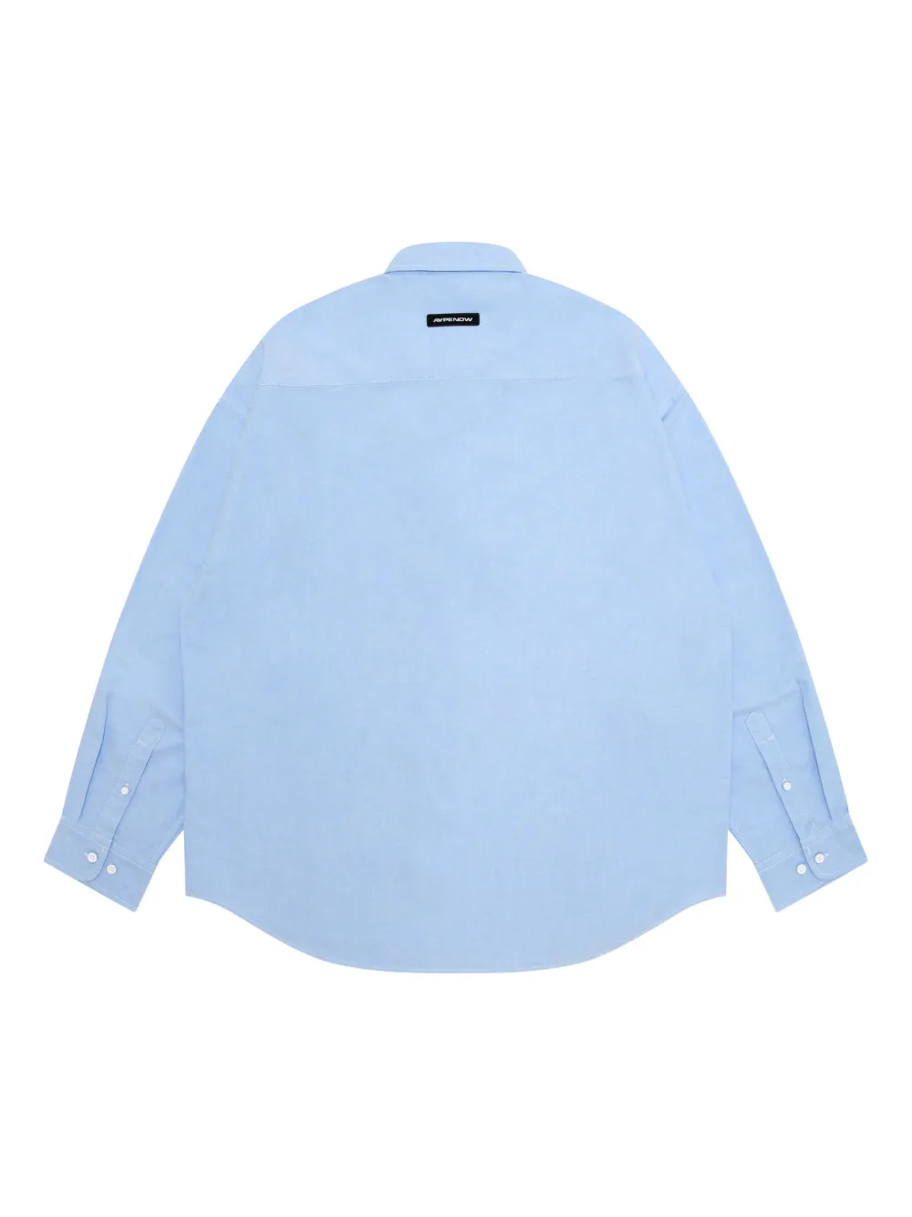 AAPE BY *A BATHING APE logo-embroidery shirt Blauw