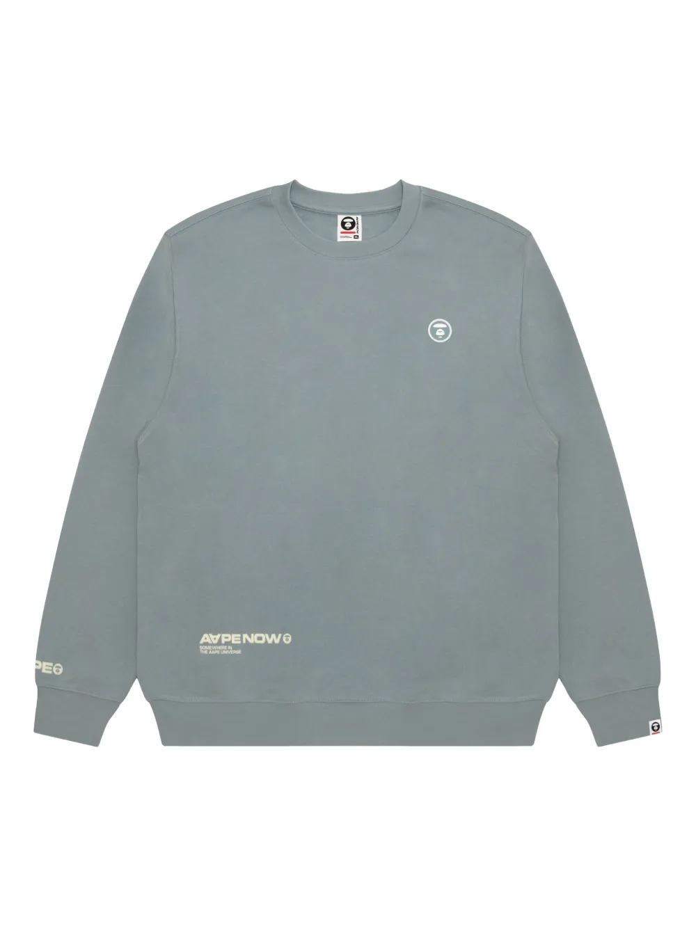 AAPE BY *A BATHING APE Now 9 logo sweatshirt Grijs