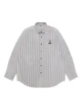 AAPE BY *A BATHING APE® logo-embroidered shirt - Neutrals