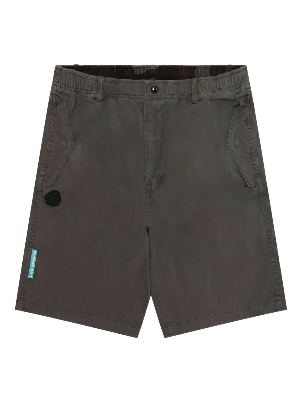 AAPE BY *A BATHING APE logo-patch shorts Zwart