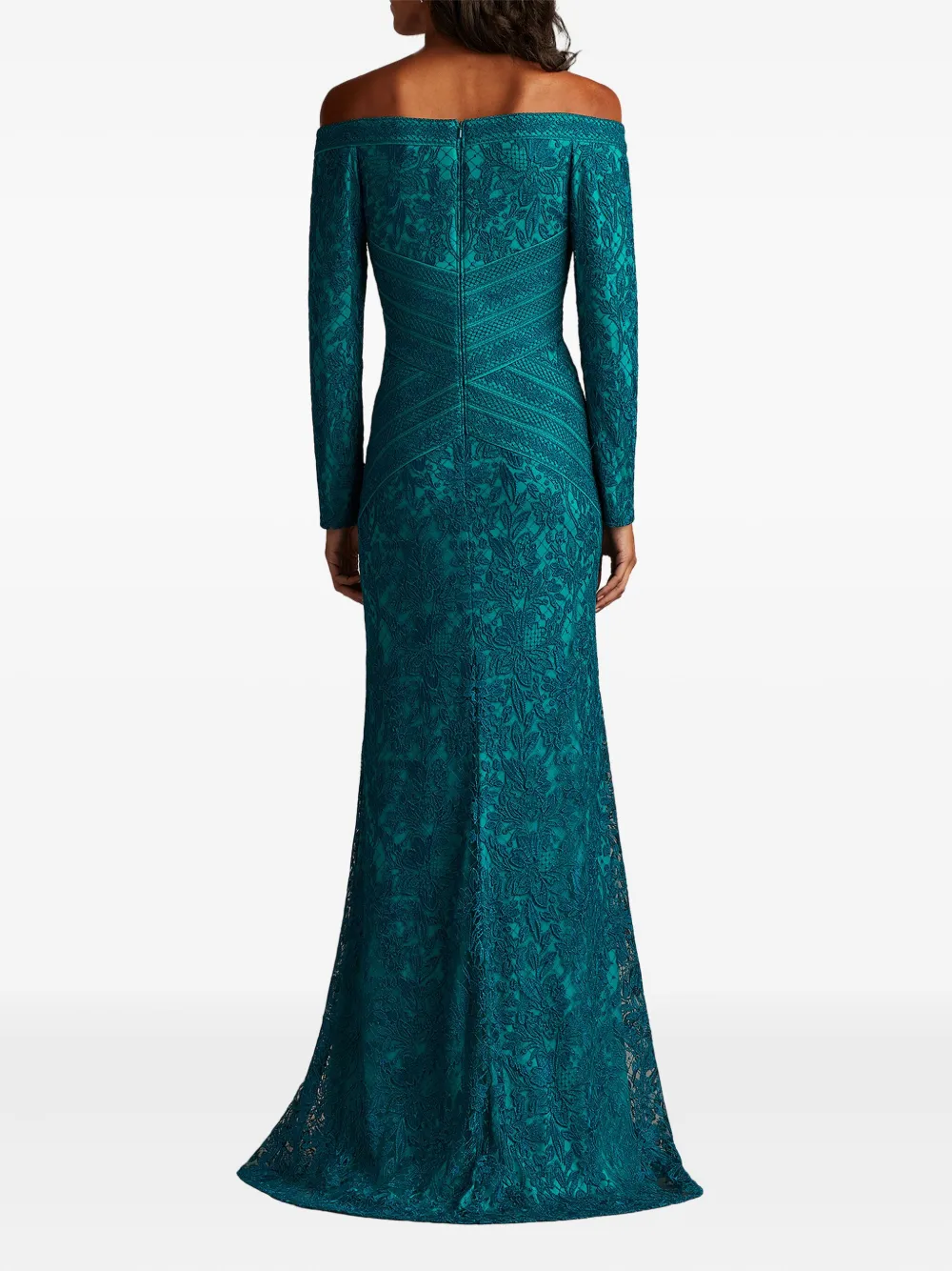 Tadashi Shoji Ishana Gown Dress In Green