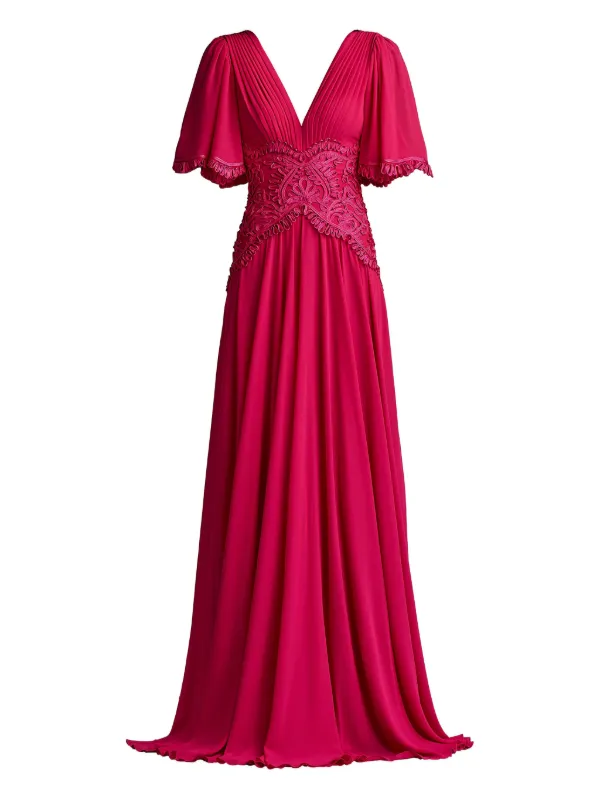 sachin and babi light blue dress Dallise Embroidered Tulle Gown – Tadashi Shoji Official Online Boutique main image 0