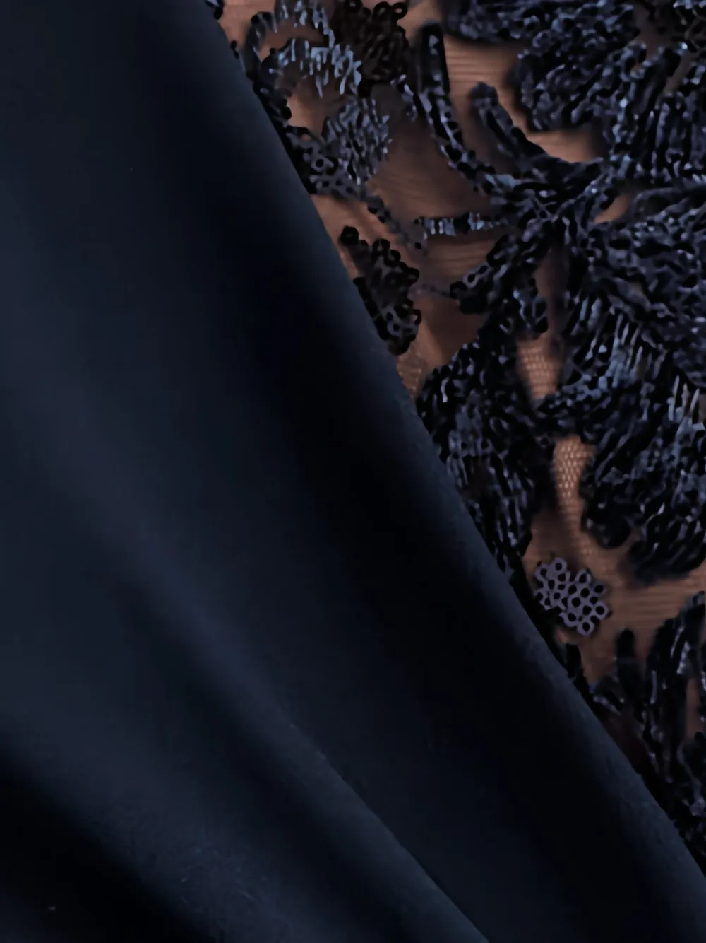 Tadashi Shoji Floral-lace Maxi Dress In Blue