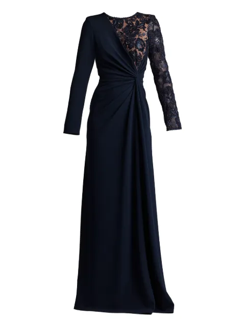 Tadashi Shoji floral-lace maxi dress