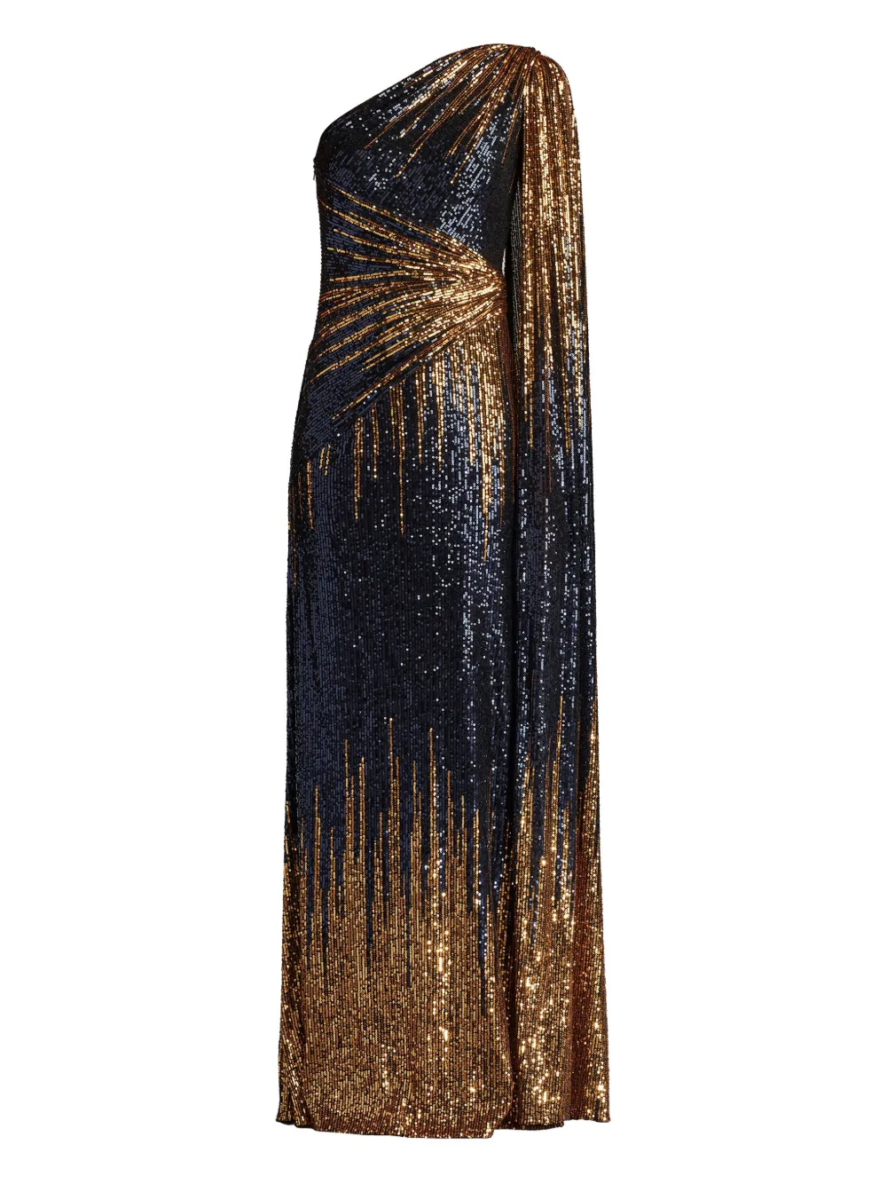 Tadashi Shoji Marseille sequinned one-shoulder dress | Blue | Image 1